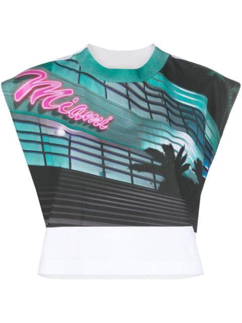 graphic-print sleeveless top by PALM ANGELS
