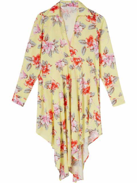 hibiscus floral-print shirtdress by PALM ANGELS