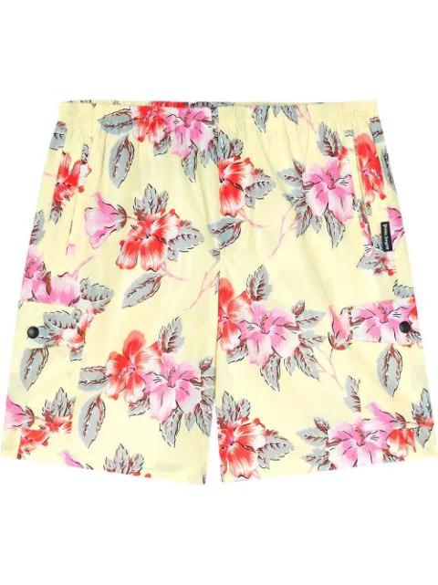 hibiscus-print cargo swim shorts by PALM ANGELS