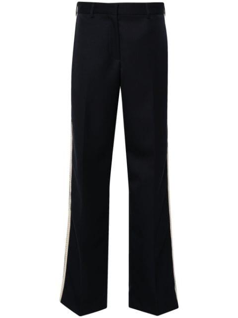high-waist straight-leg trousers by PALM ANGELS