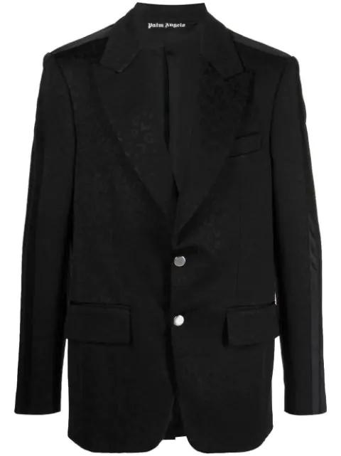 jacquard single-breasted blazer by PALM ANGELS