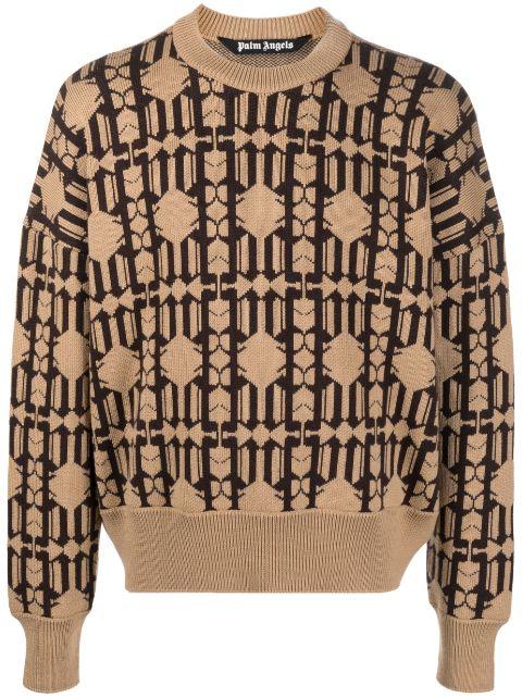 jacquard sweater by PALM ANGELS