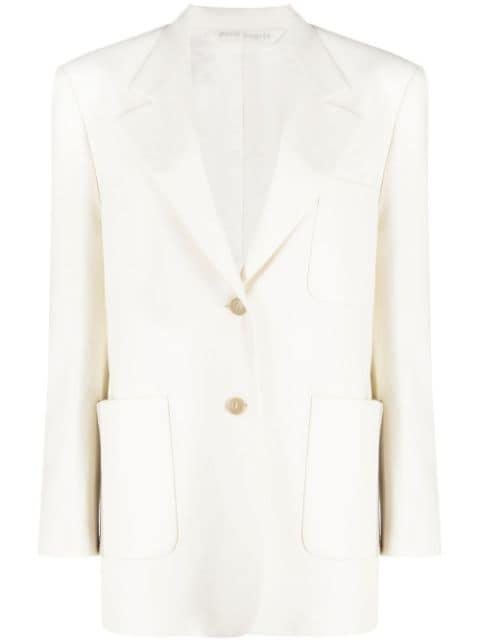 knitted tape-detail blazer by PALM ANGELS