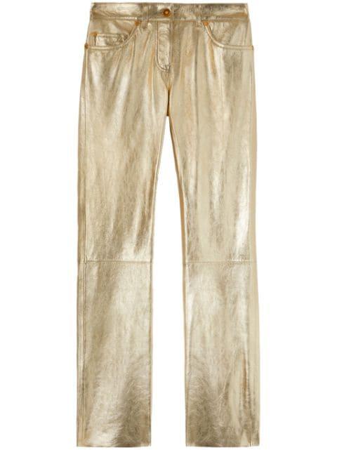 laminated straight-leg trousers by PALM ANGELS