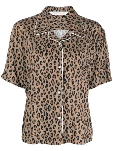 leopard-print shirt by PALM ANGELS
