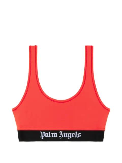 logo-band sports bra by PALM ANGELS