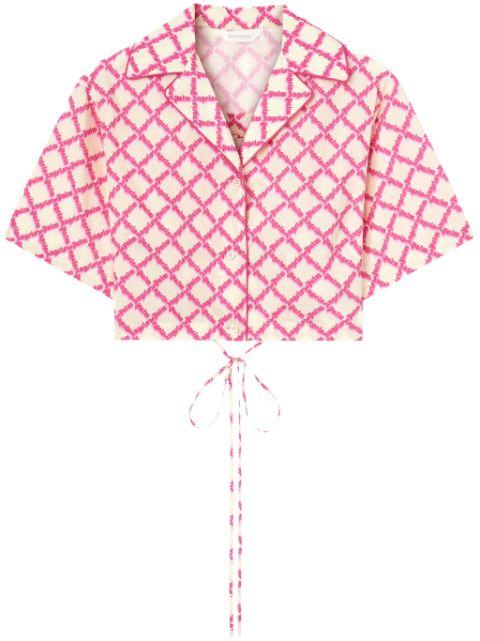 logo crisscrossed shirt by PALM ANGELS