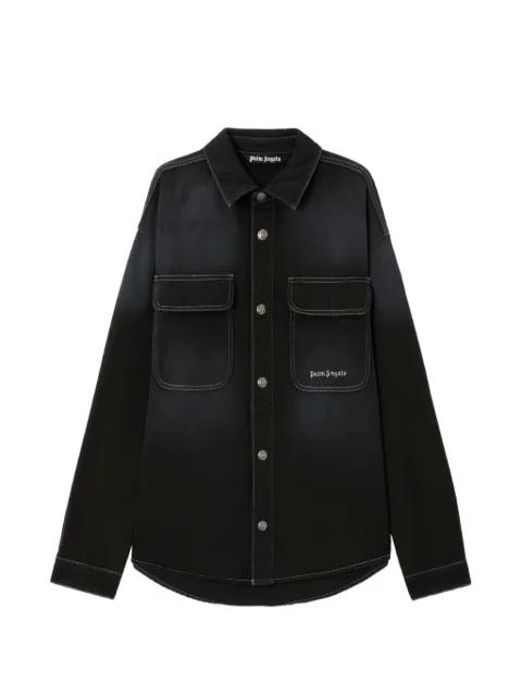 logo denim shirt by PALM ANGELS