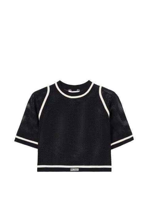 logo-detail cropped T-shirt by PALM ANGELS