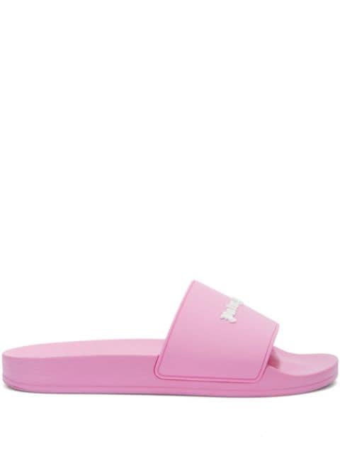 logo-embossed pool slides by PALM ANGELS