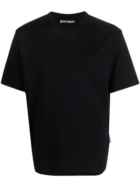 logo-embroidered T-shirt by PALM ANGELS
