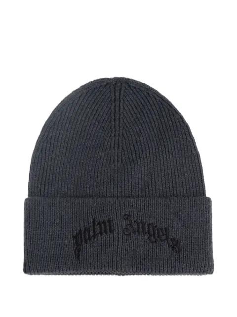 logo-embroidered beanie hat by PALM ANGELS
