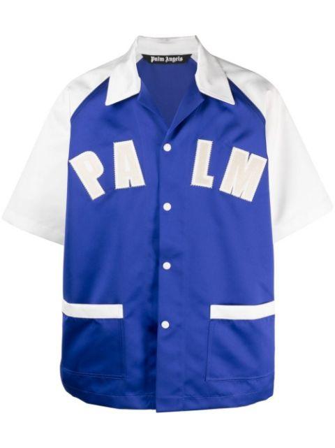 logo-embroidered bowling shirt by PALM ANGELS