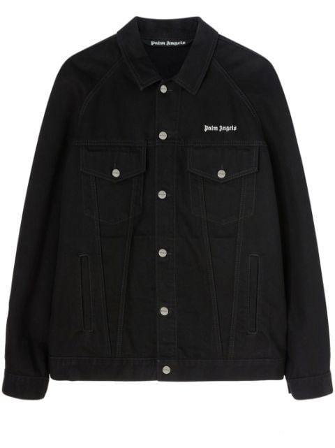 logo-embroidered denim jacket by PALM ANGELS