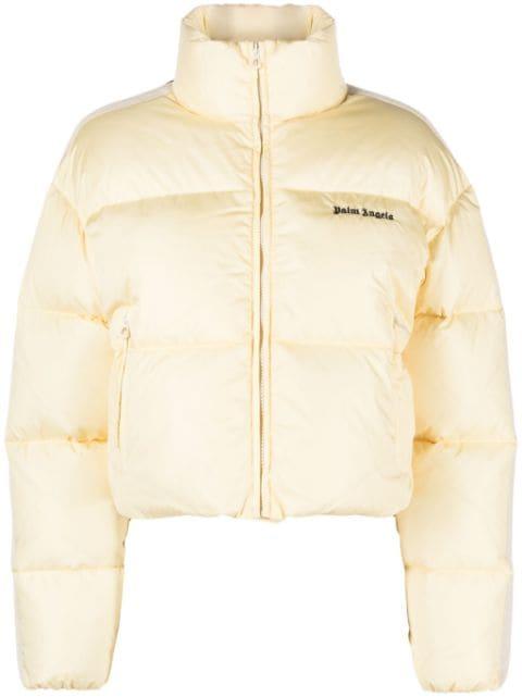 logo-embroidered puffer jacket by PALM ANGELS