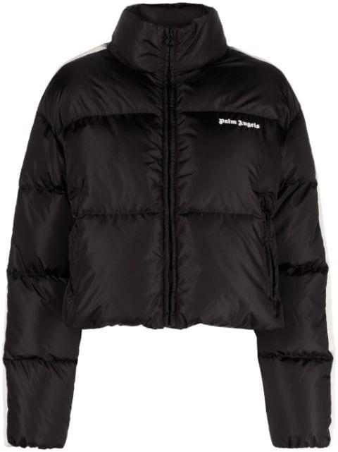 logo-embroidered puffer jacket by PALM ANGELS