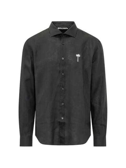 logo-embroidered shirt by PALM ANGELS