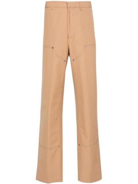logo-embroidered straight trousers by PALM ANGELS