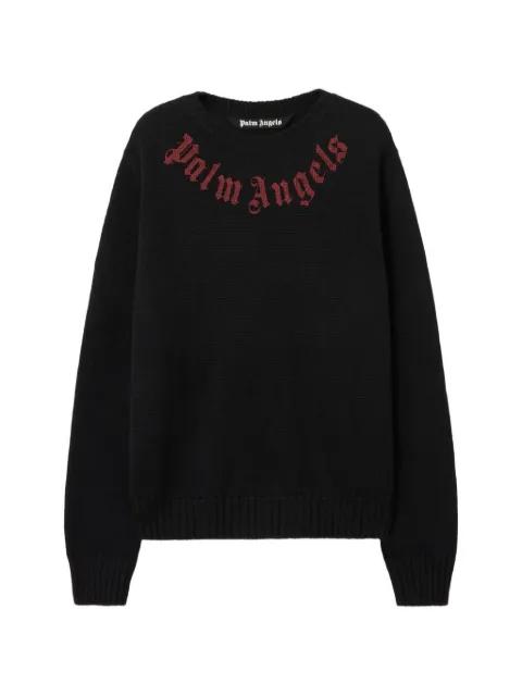 logo-embroidered sweater by PALM ANGELS