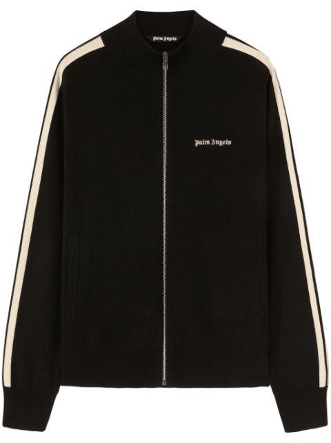 logo-embroidered zip-up jacket by PALM ANGELS