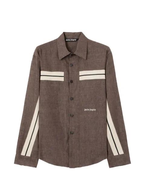 logo-embroidery track shirt by PALM ANGELS