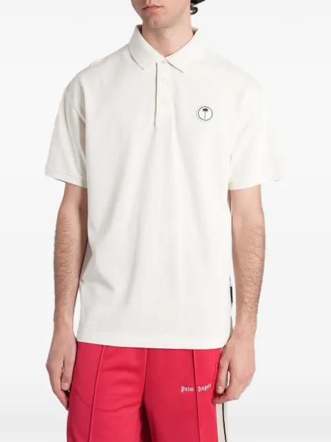 logo-patch polo shirt by PALM ANGELS