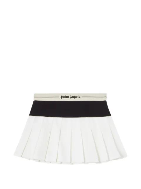 logo pleated mini skirt by PALM ANGELS