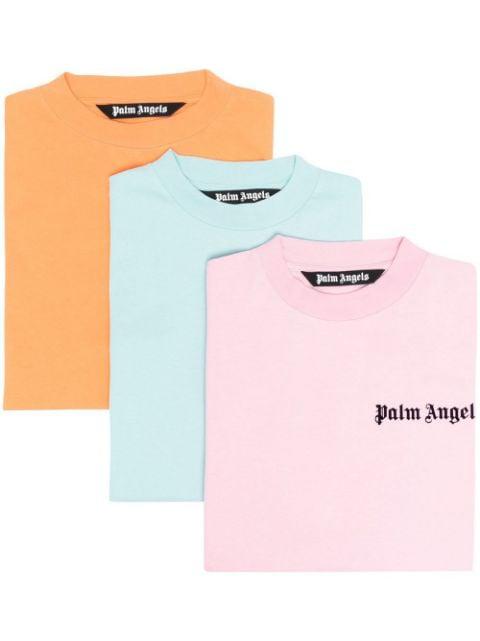 logo-print T-shirt 3-pack by PALM ANGELS