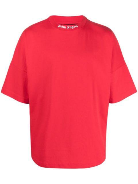 logo-print T-shirt by PALM ANGELS