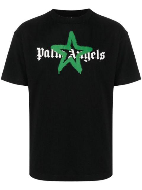 logo-print T-shirt by PALM ANGELS