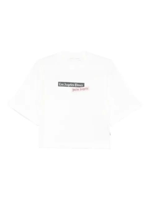 logo-print T-shirt by PALM ANGELS