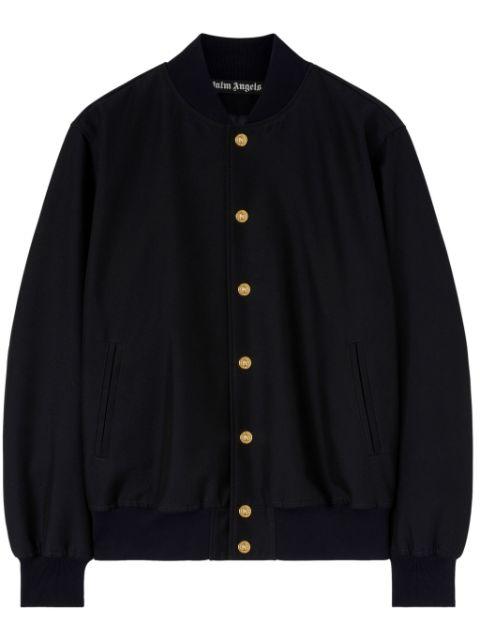 logo-print bomber jacket by PALM ANGELS