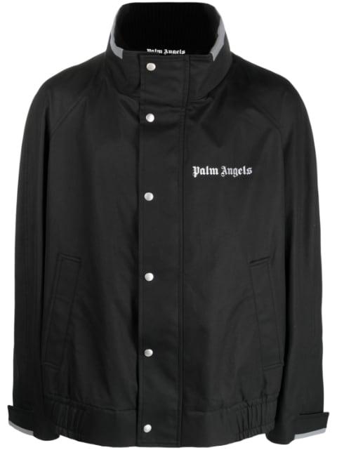 logo-print button-fastening jacket by PALM ANGELS