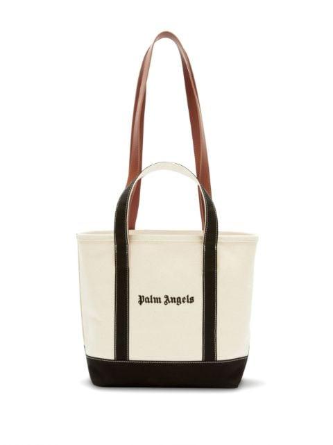 logo-print canvas tote bag by PALM ANGELS
