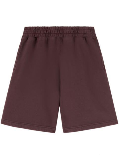 logo-print cotton track shorts by PALM ANGELS