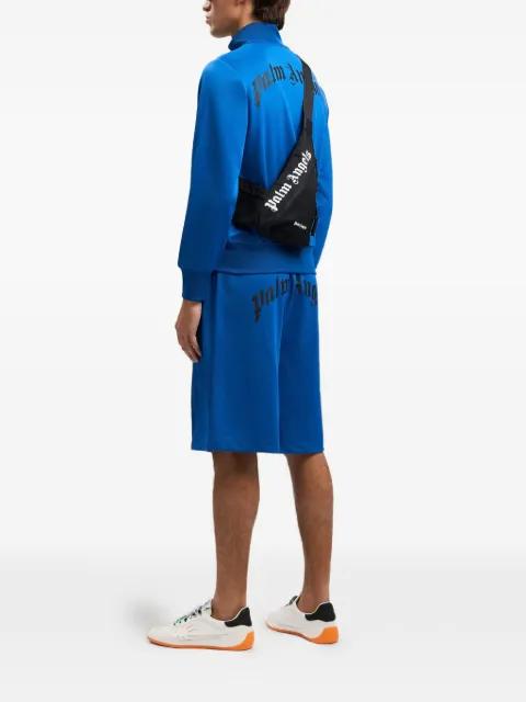 logo-print curved backpack by PALM ANGELS