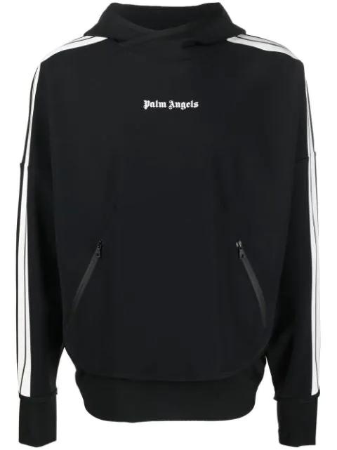 logo-print hoodie by PALM ANGELS