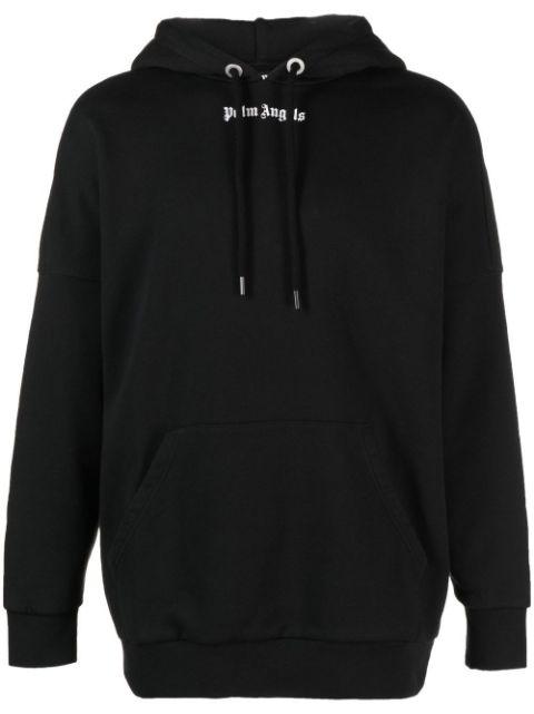 logo-print hoodie by PALM ANGELS