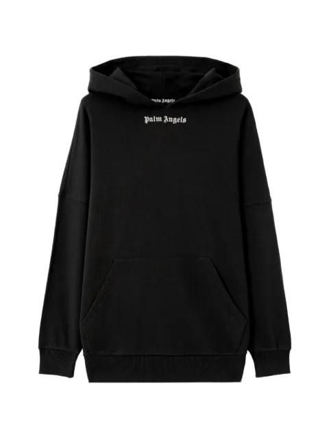 logo-print hoodie by PALM ANGELS