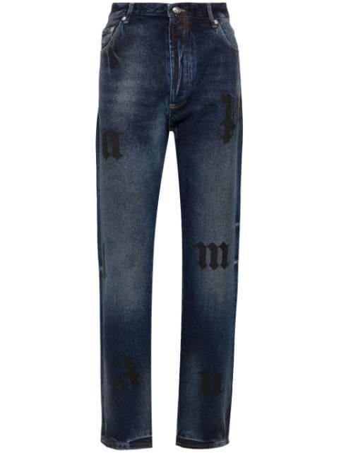 logo-print jeans by PALM ANGELS