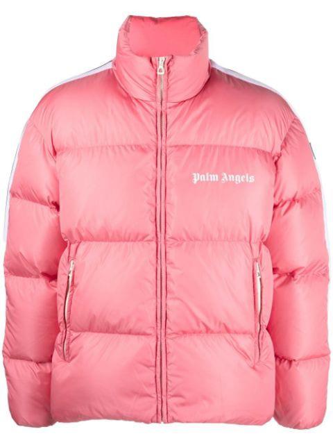 logo-print padded jacket by PALM ANGELS