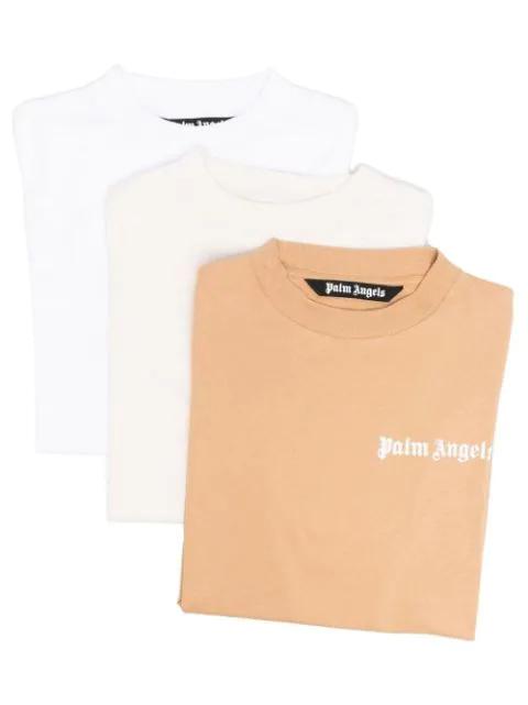 logo-print short-sleeve T-shirt 3-pack by PALM ANGELS