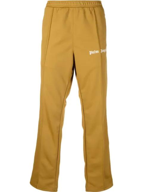 logo-print straight-leg trousers by PALM ANGELS