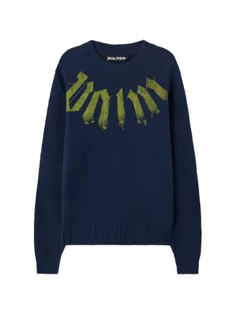 logo print sweater by PALM ANGELS