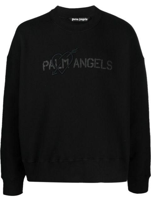 logo-print sweatshirt by PALM ANGELS