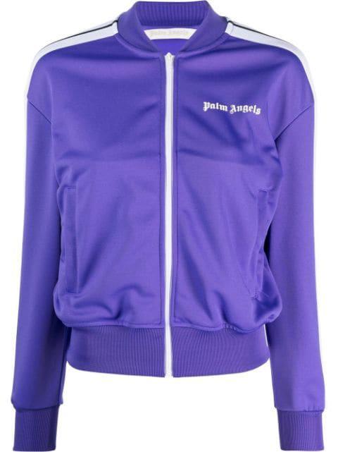 logo-print track jacket by PALM ANGELS