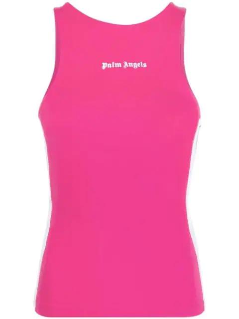 logo-print vest top by PALM ANGELS