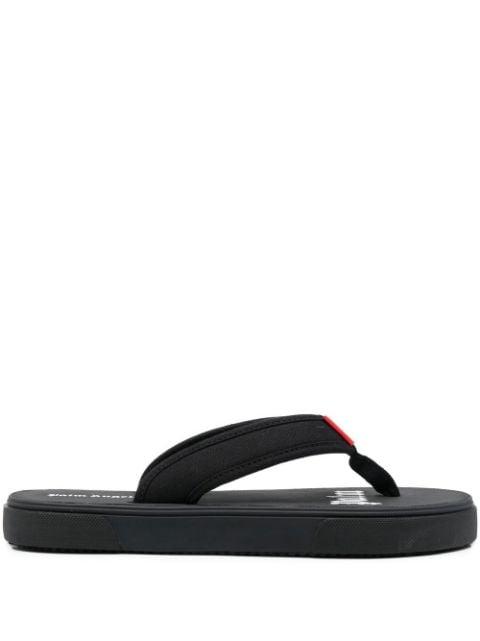logo-tag flip flops by PALM ANGELS