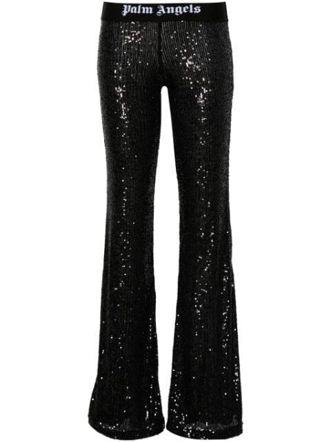 logo-tape trousers by PALM ANGELS