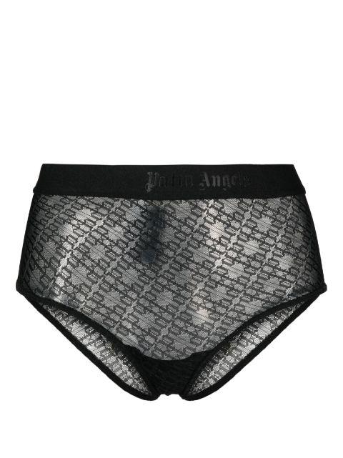 logo-waistband lace briefs by PALM ANGELS